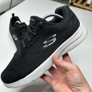Skechers Dynamite 2.0 Black Lace Homespun Sneakers